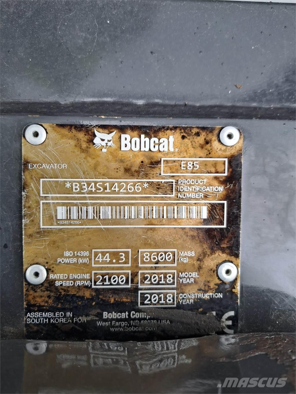 Bobcat E85 小型挖掘机