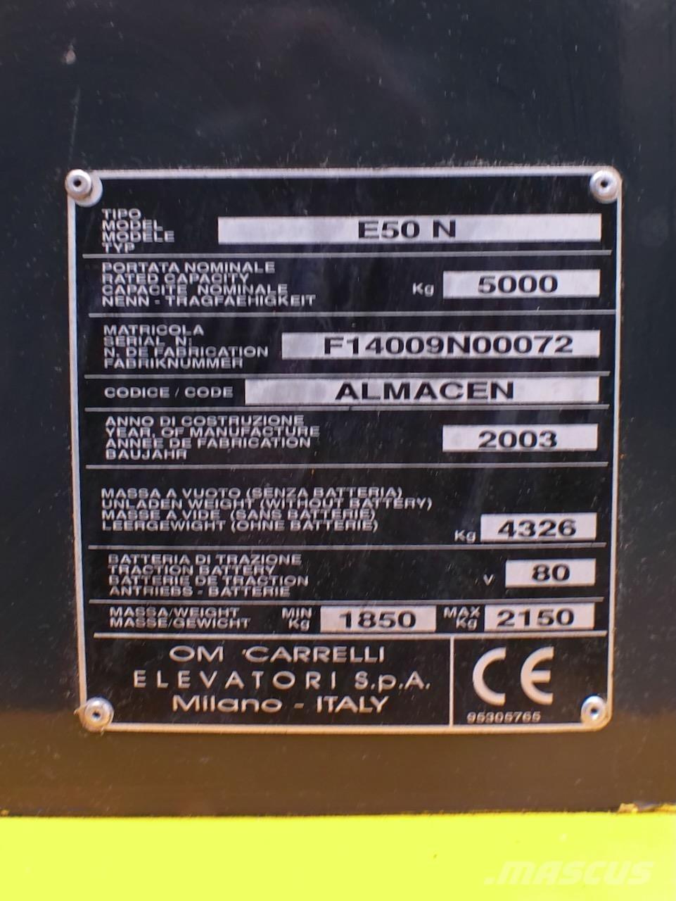 OM E50N 电动叉车