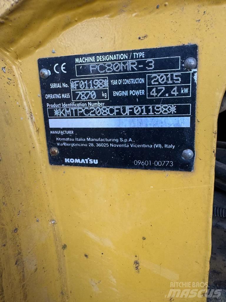 Komatsu PC 80 MR-3 中型挖掘机