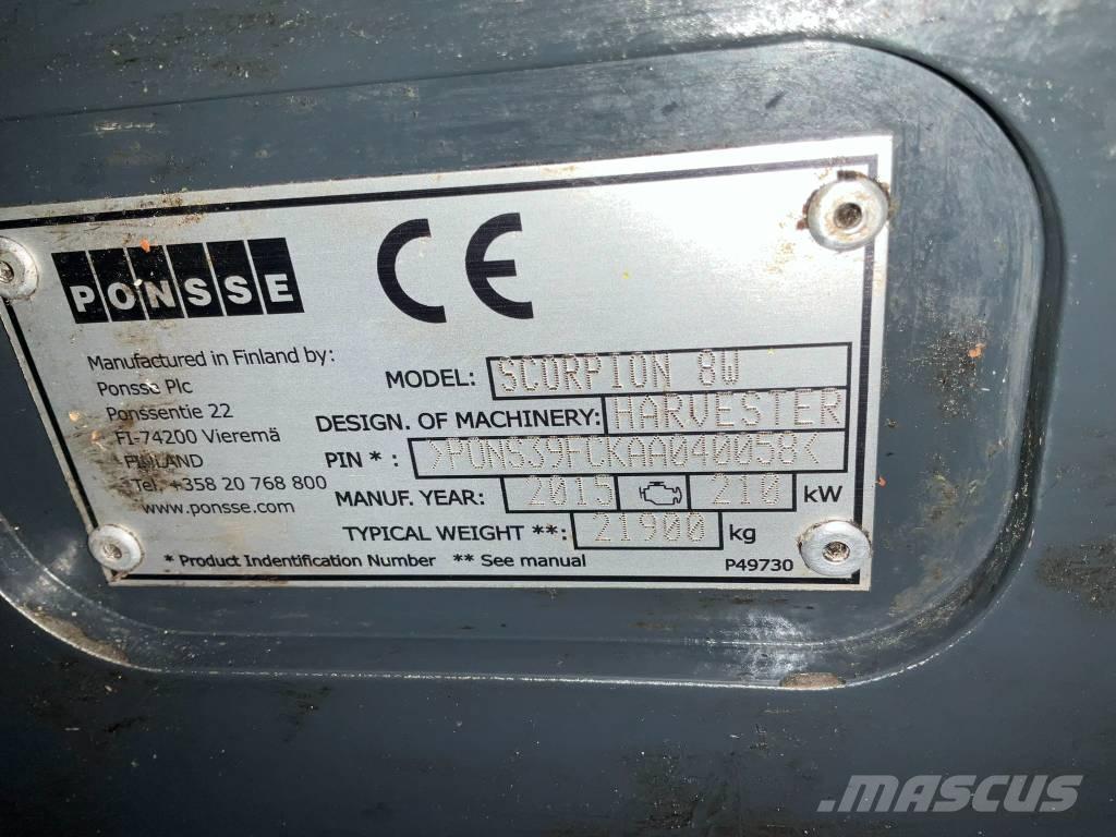 Ponsse SCORPION 8W 收割机