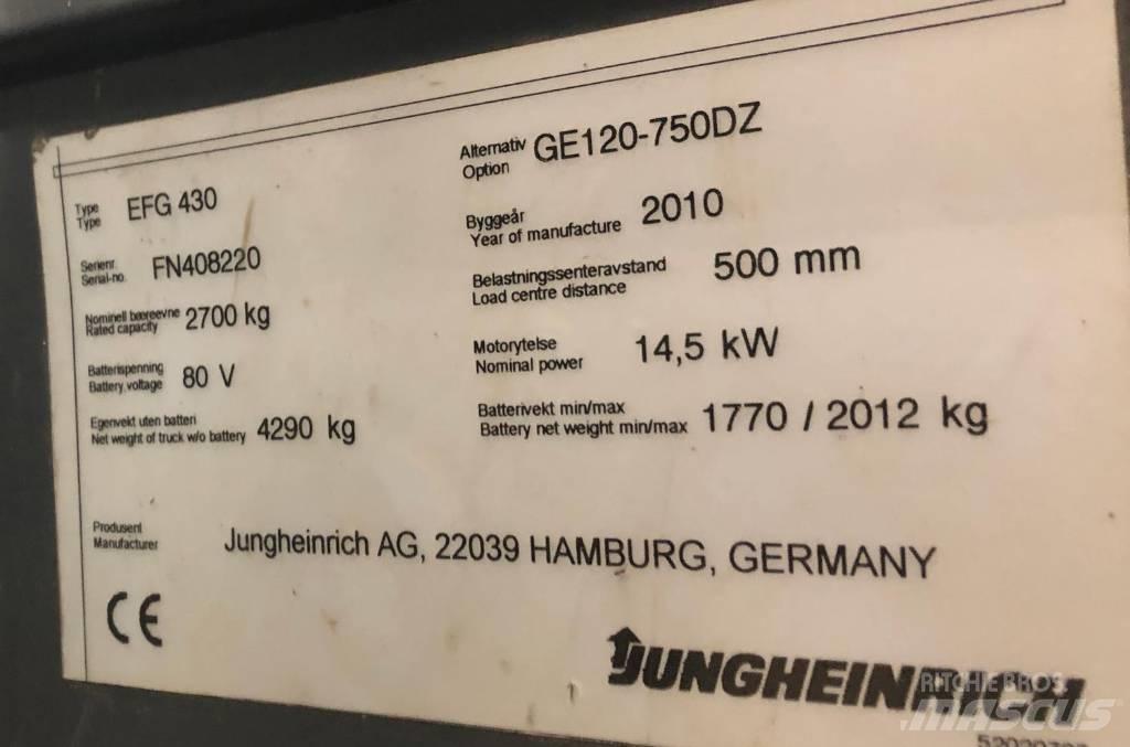 Jungheinrich EFG430 电动叉车