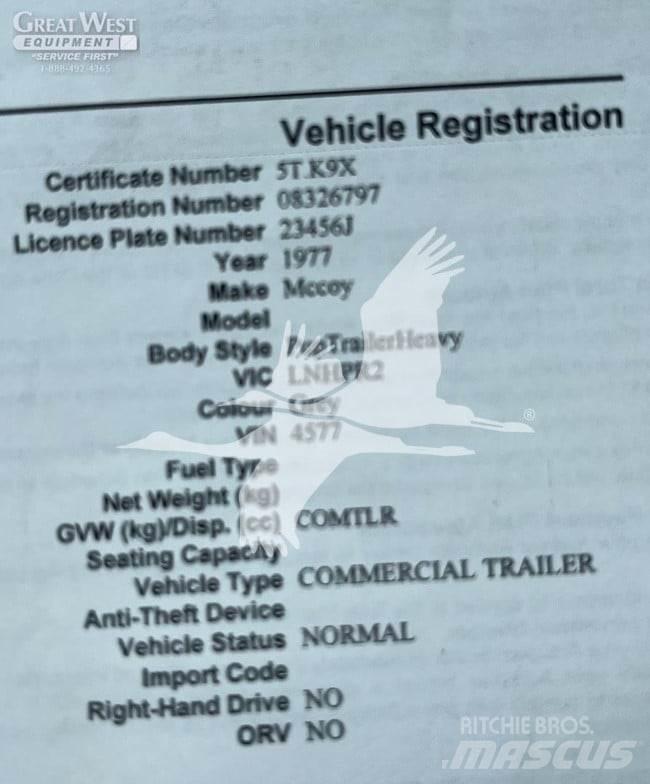  MCCOY 自卸半挂车