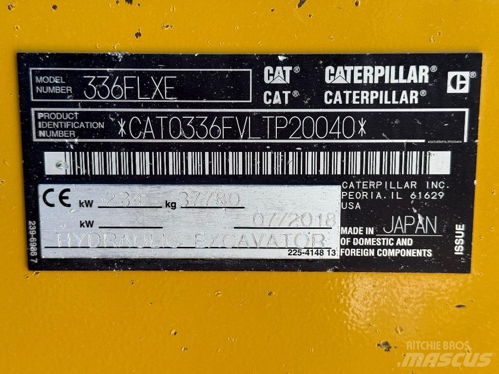 CAT 336 FL 履带挖掘机