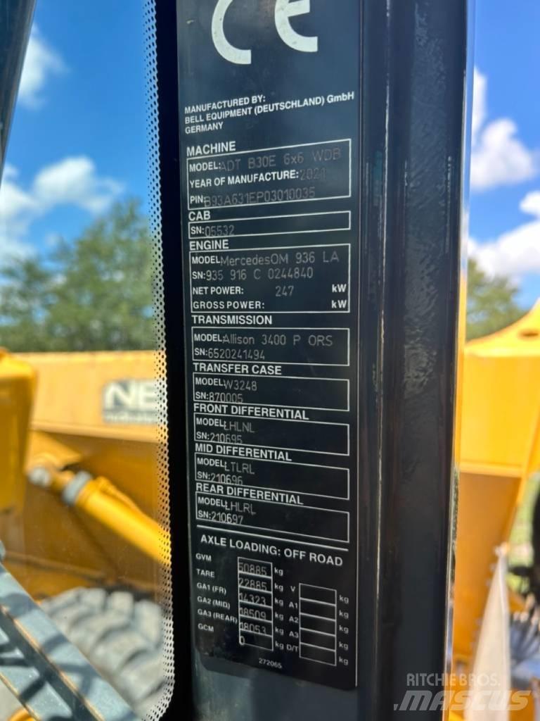 Bell B30E 铰接式自卸车