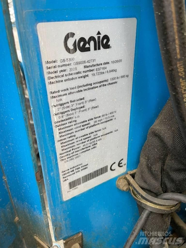 Genie GS 5390 RT 剪叉式升降机