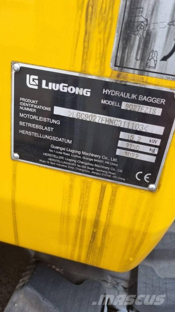 LiuGong 9027 F 小型挖掘机