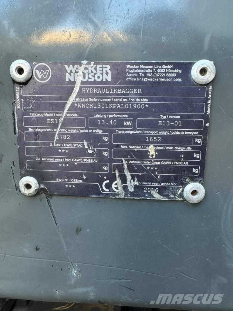 Wacker Neuson EZ 17 小型挖掘机