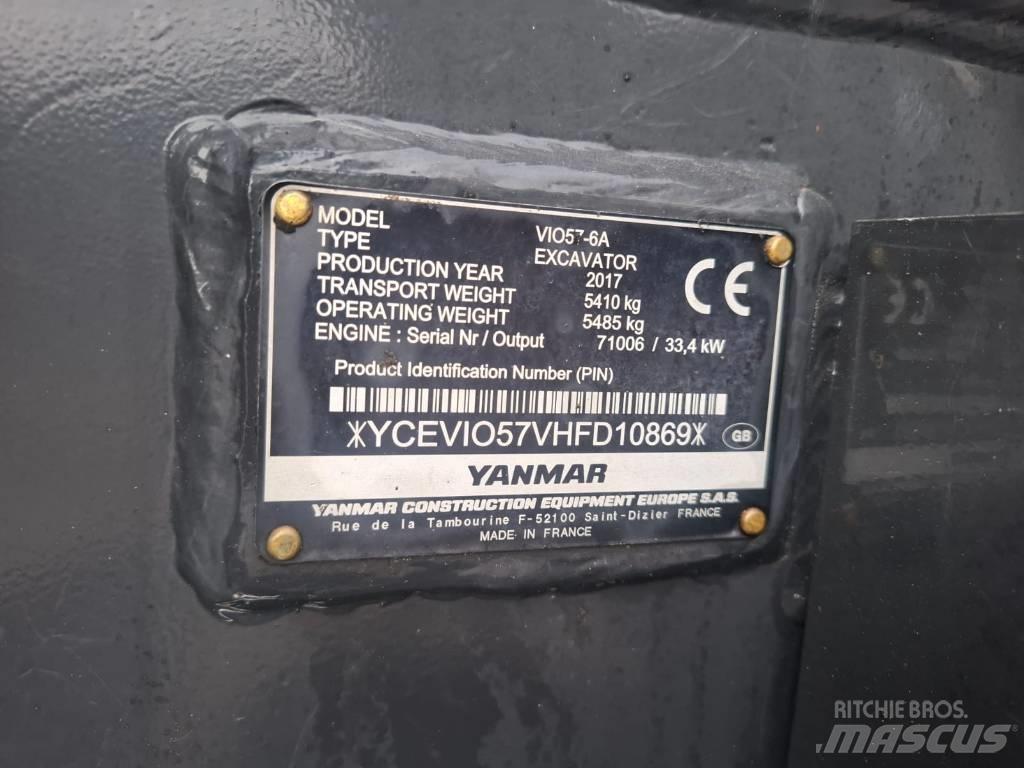 Yanmar Vio 57-6A 小型挖掘机