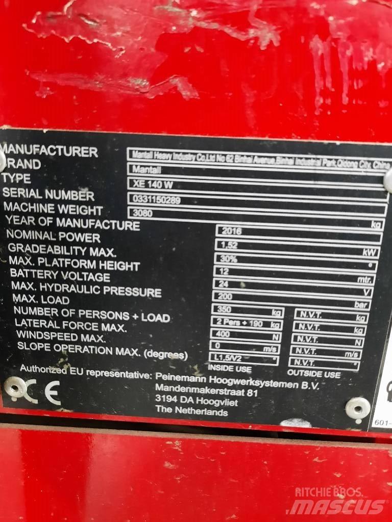 Mantall XE 140 W 剪叉式升降机