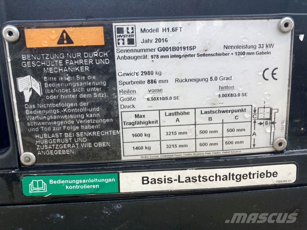 Hyster H 1.6 FT 天然气叉车