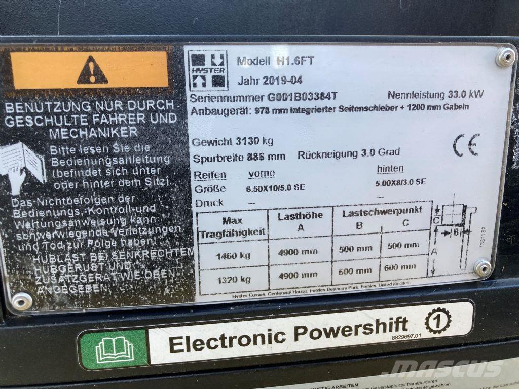 Hyster H 1.6 FT 天然气叉车