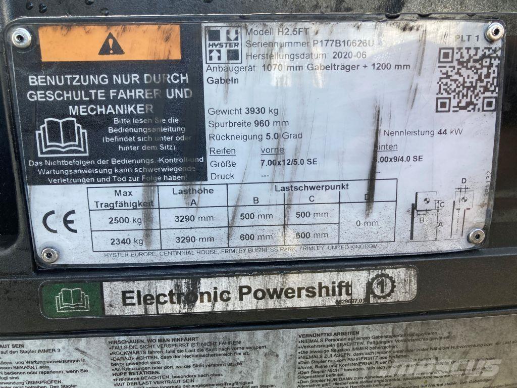 Hyster H 2.5 FT 天然气叉车