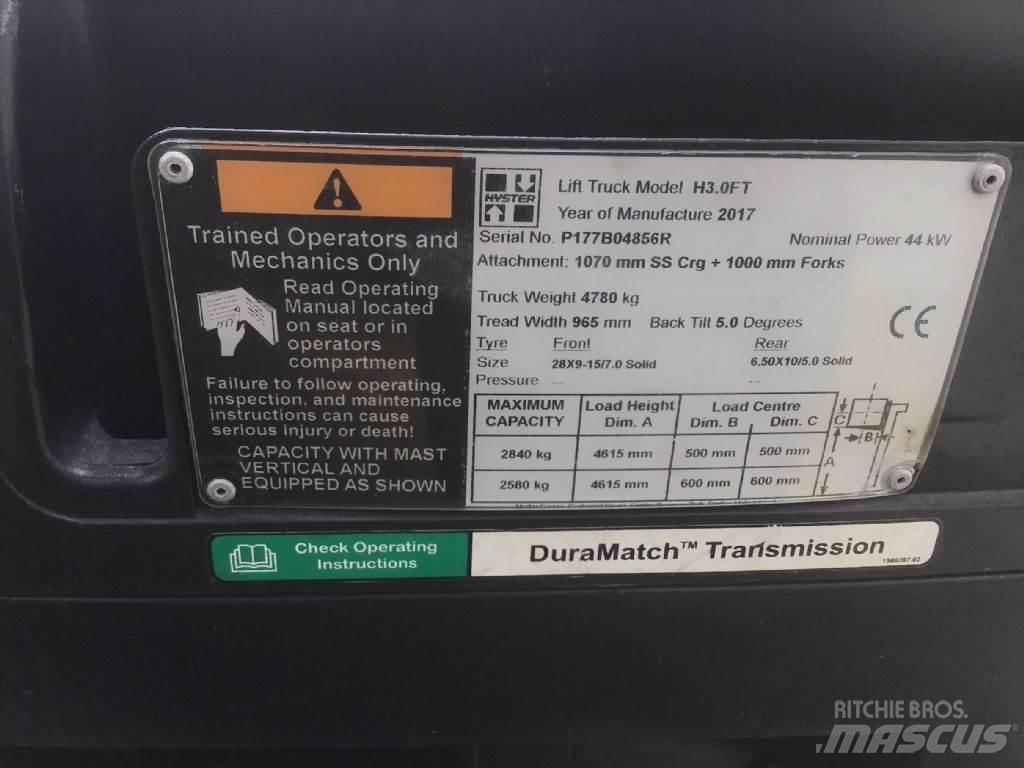 Hyster H 3.0 FT 天然气叉车