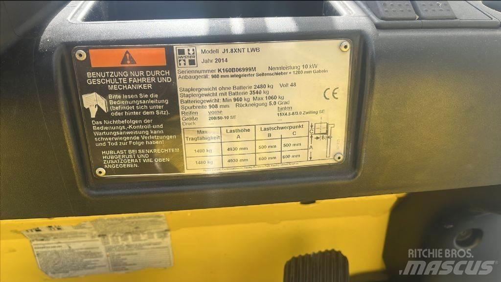 Hyster J 1.8 XNT 电动叉车