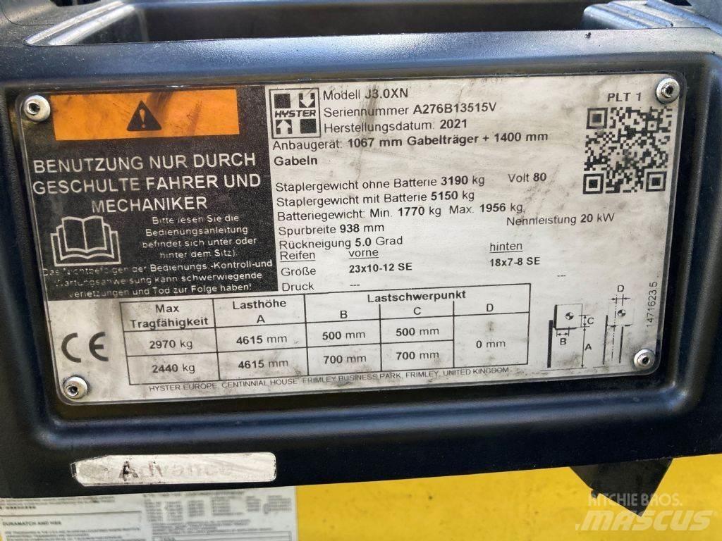Hyster J 3.0 XN 电动叉车
