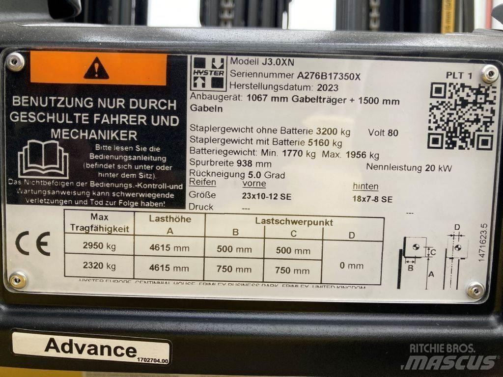 Hyster J 3.0 XN 电动叉车