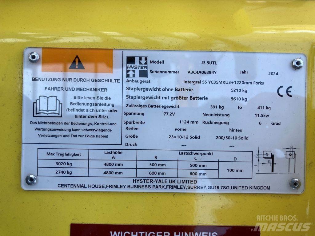 Hyster J 3.5 UTL 电动叉车