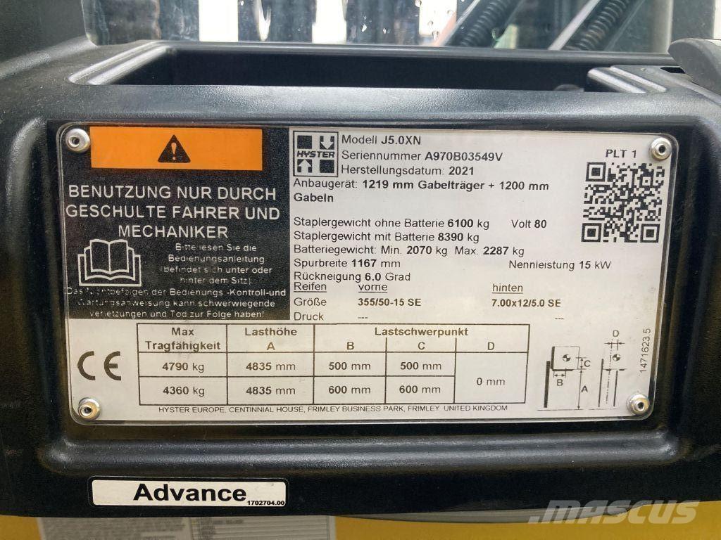 Hyster J 5.0 XN 电动叉车