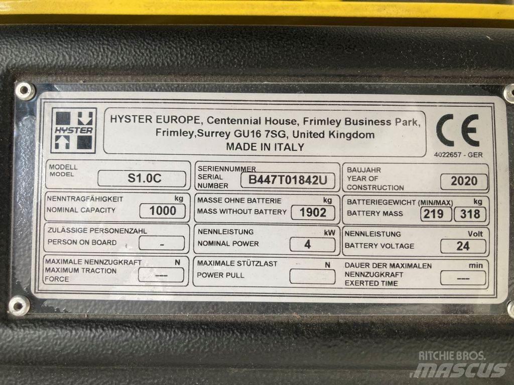 Hyster S 1.0 C 手推堆垛车