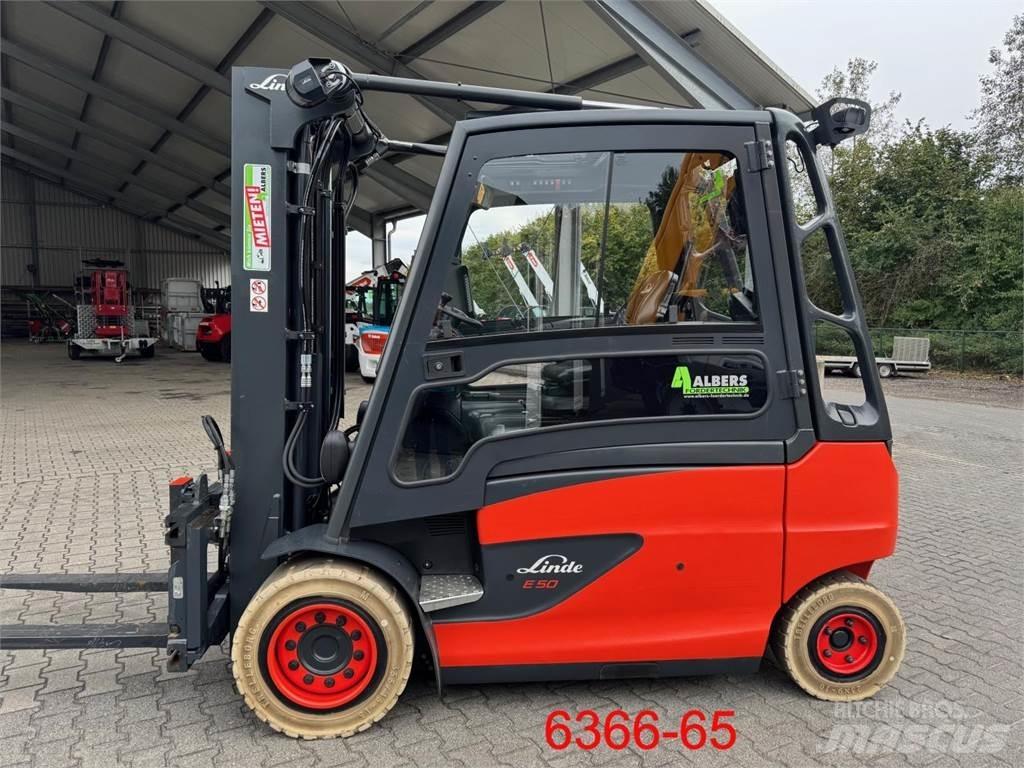 Linde E 50 HL - 01 / 600 电动叉车