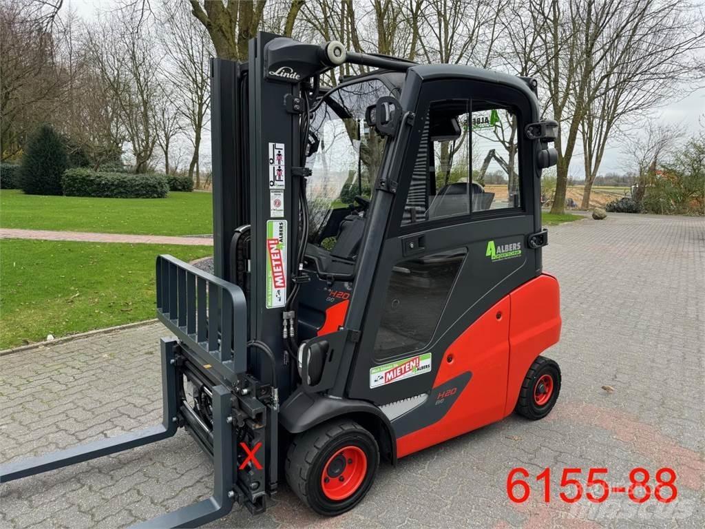 Linde H 20 T 01 天然气叉车