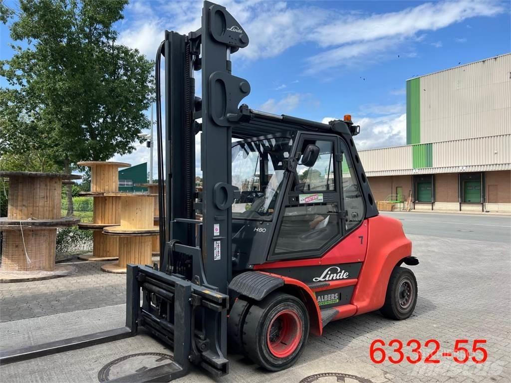 Linde H 80 D 02 900 柴油叉车