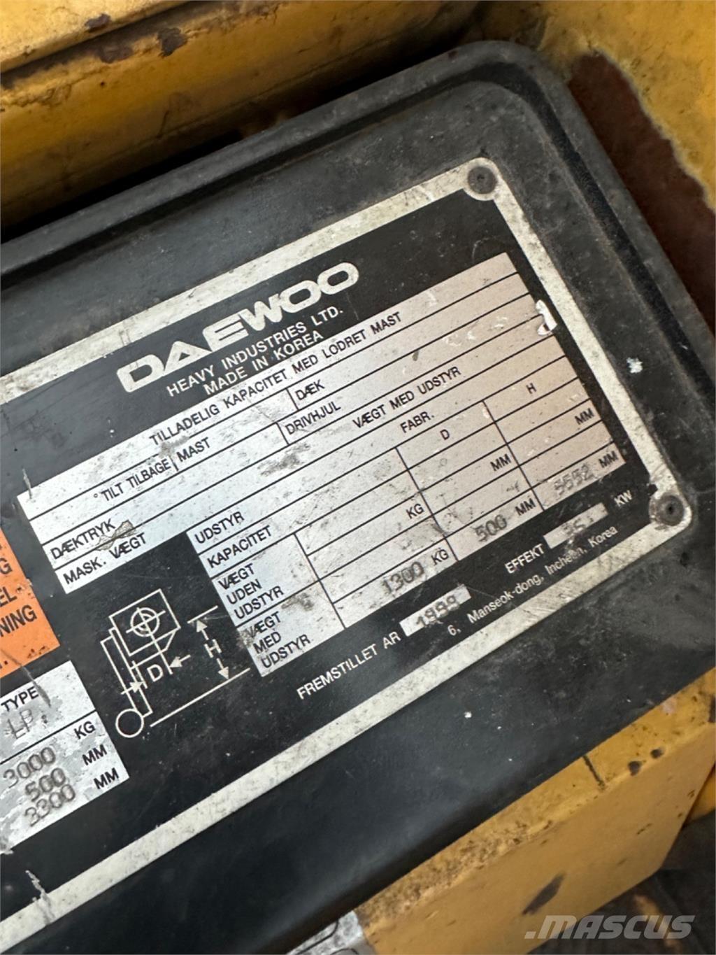 Daewoo G30E 天然气叉车