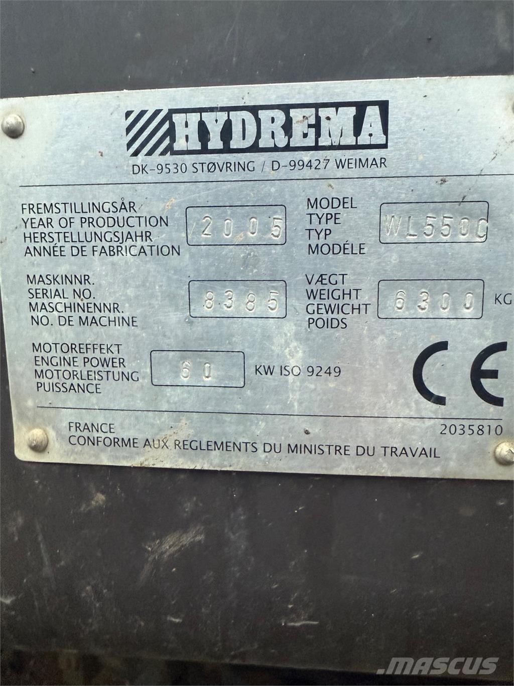 Hydrema WL550C 轮式装载机