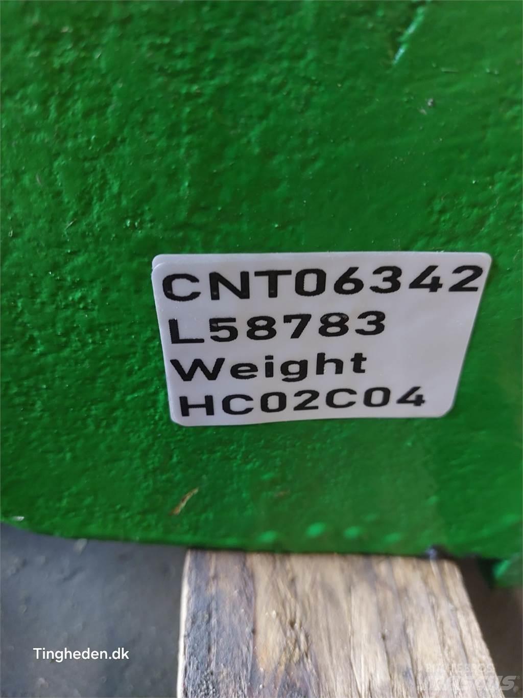 John Deere 1850 前配重块