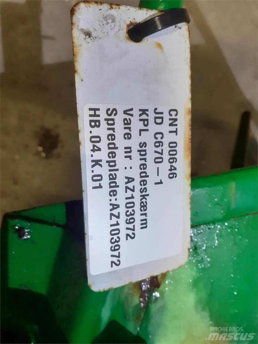 John Deere C670 联合收割机配件