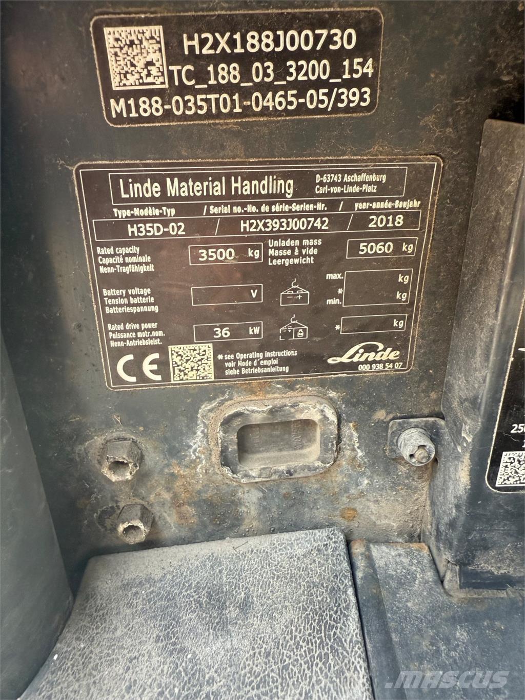 Linde H35D 柴油叉车