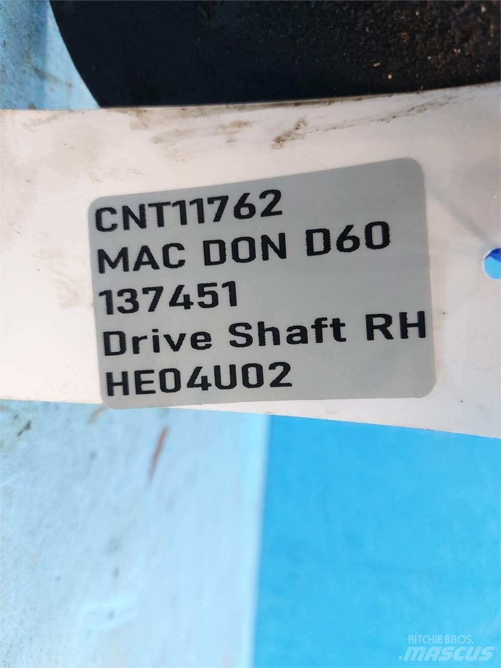 MacDon D60 联合收割机配件
