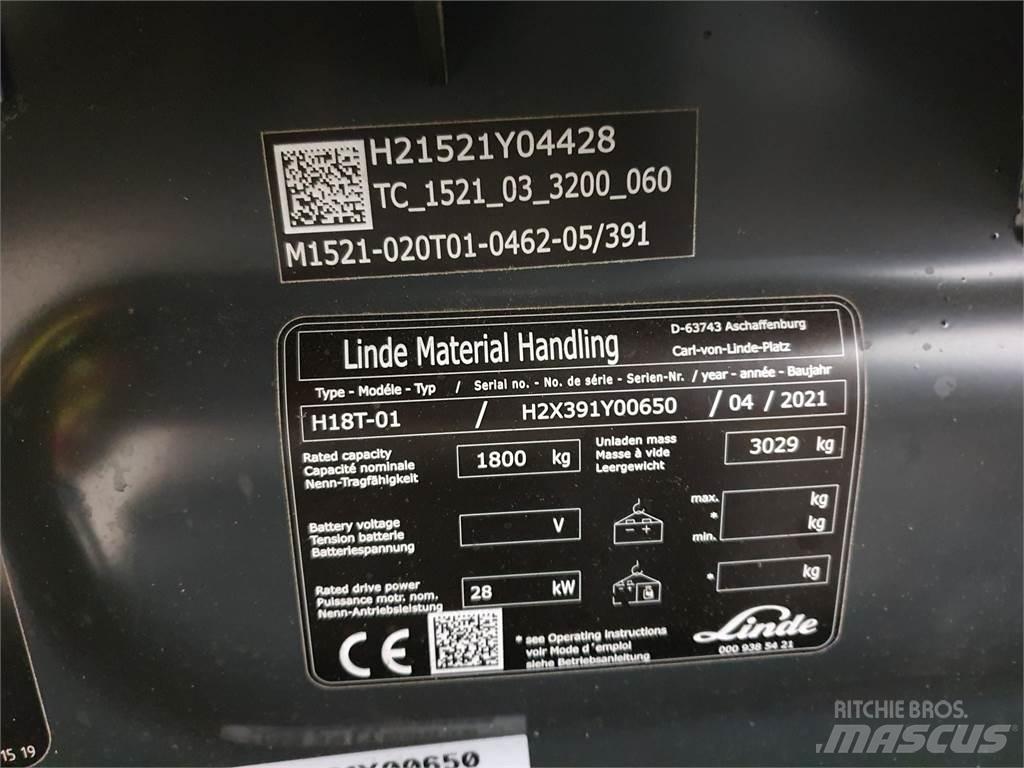 Linde H18T 天然气叉车
