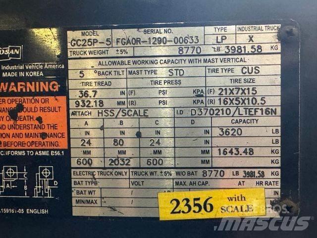Doosan GC25P-5 其他叉车