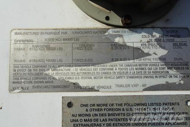 Vanguard VXP 厢式拖车