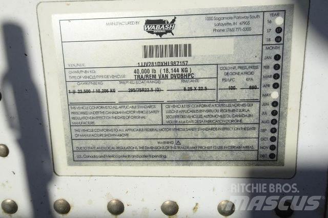 Wabash DVDBHPC 厢式拖车