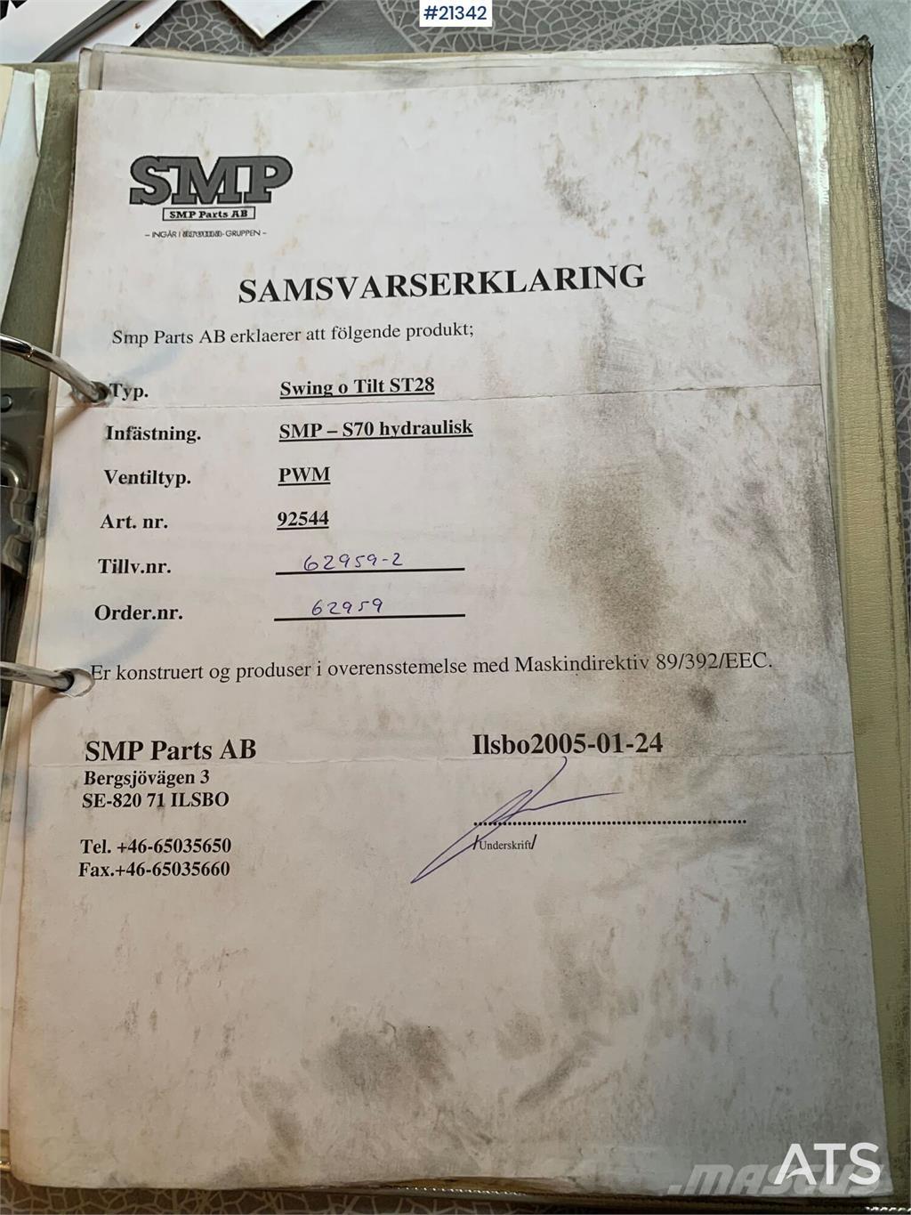 SMP S70 Rotortilt 其他组件