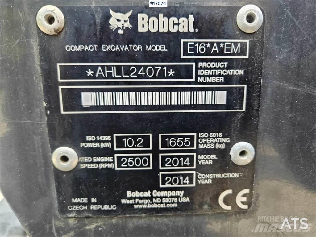 Bobcat E16 小型挖掘机