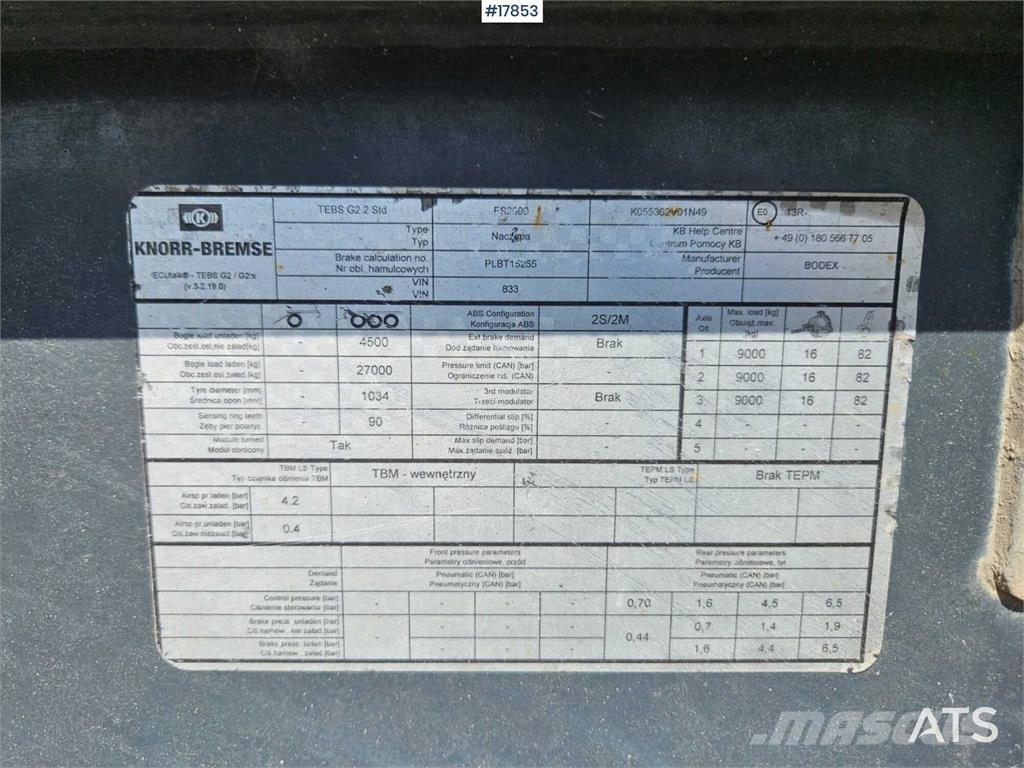 Bodex KIS 3B 自卸半挂车