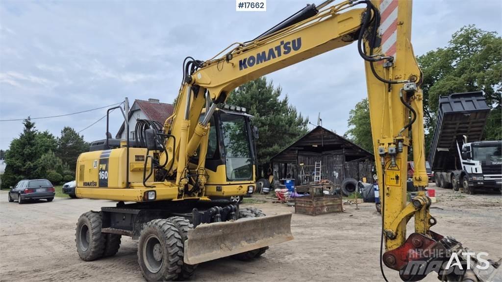 Komatsu PW 160 轮式挖掘机