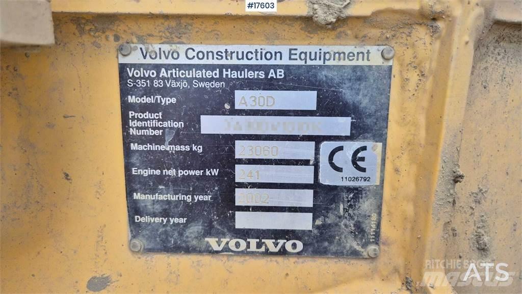 Volvo A30D 铰接式自卸车