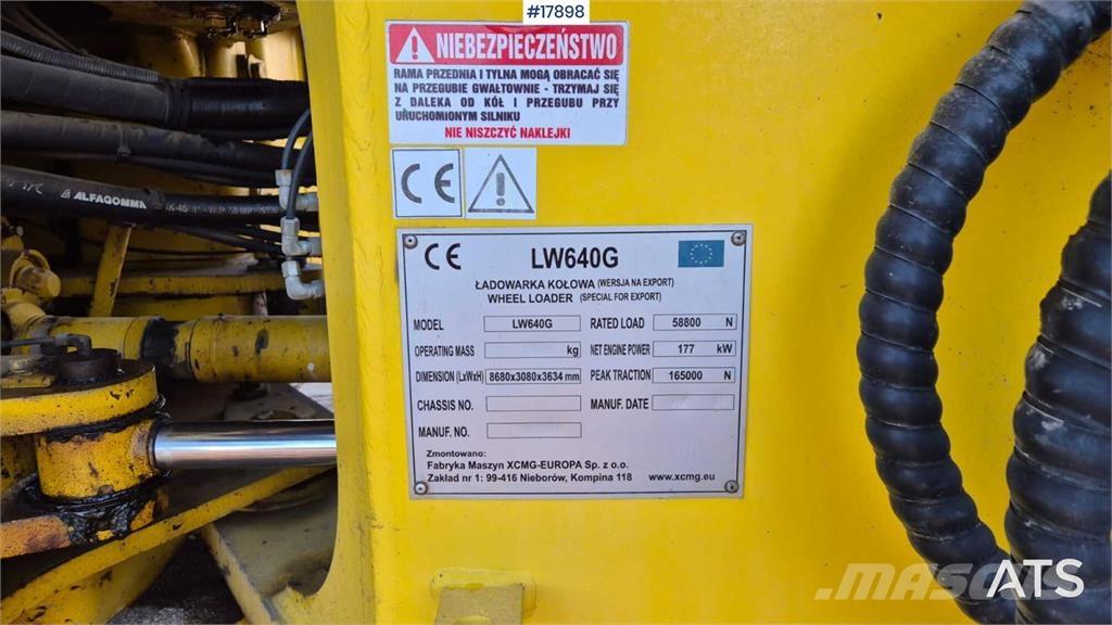 XCMG LW 640 G 轮式装载机