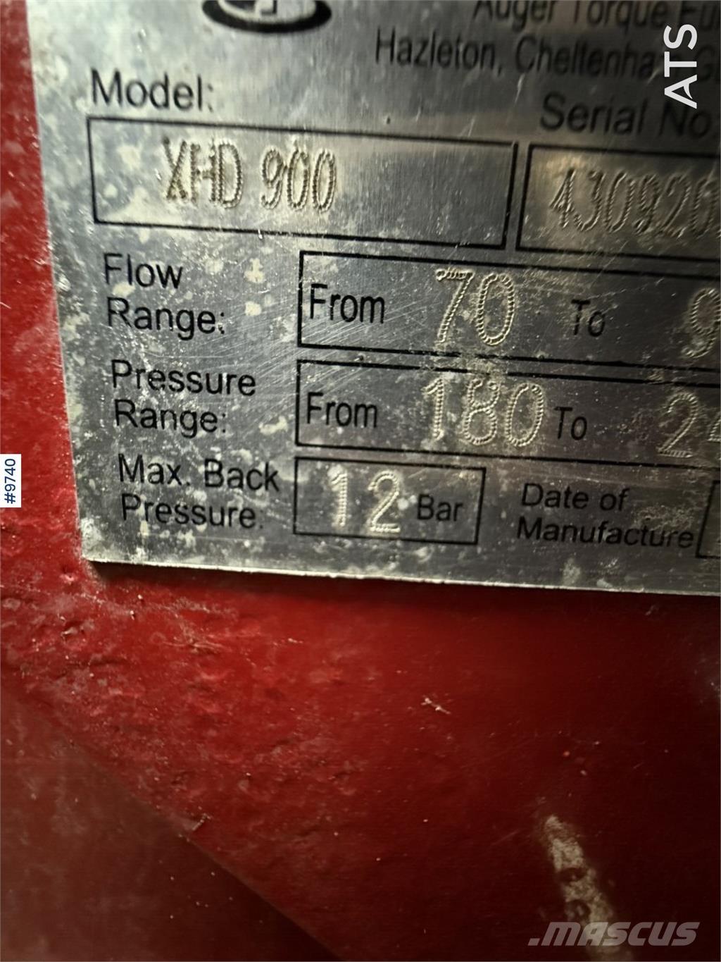 Auger Torque XHD 900 挖掘机配件