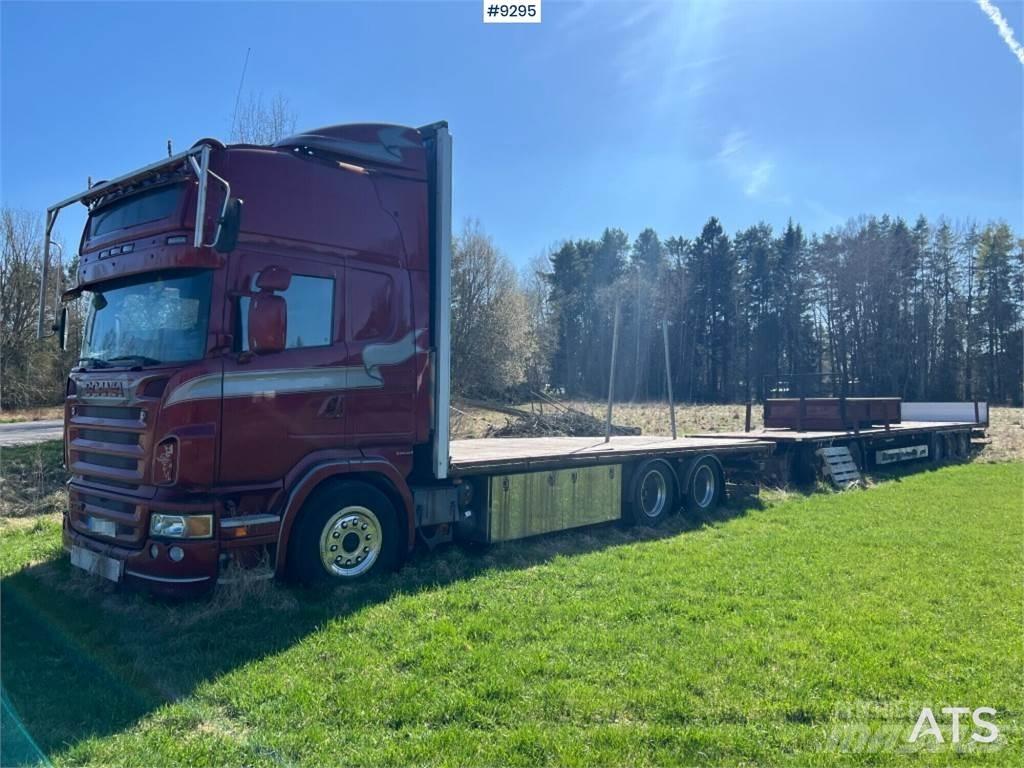 Scania R480 平板栏板货车
