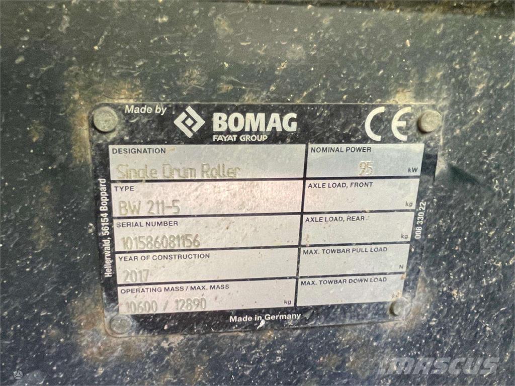 Bomag BW 211-5 单轮压路机