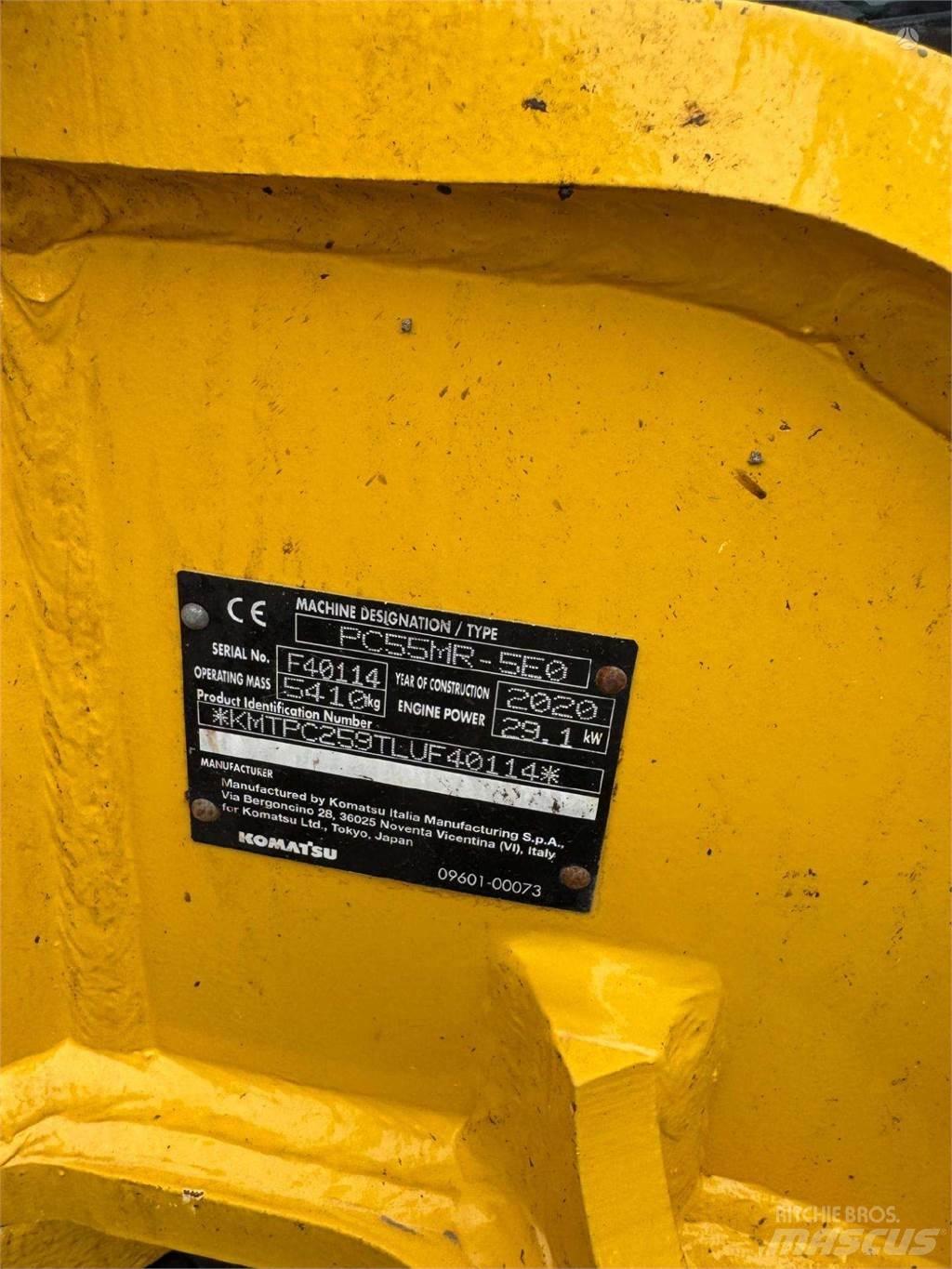Komatsu PC55MR-5 履带挖掘机