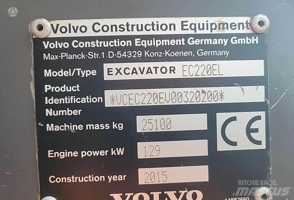 Volvo EC220E 履带挖掘机