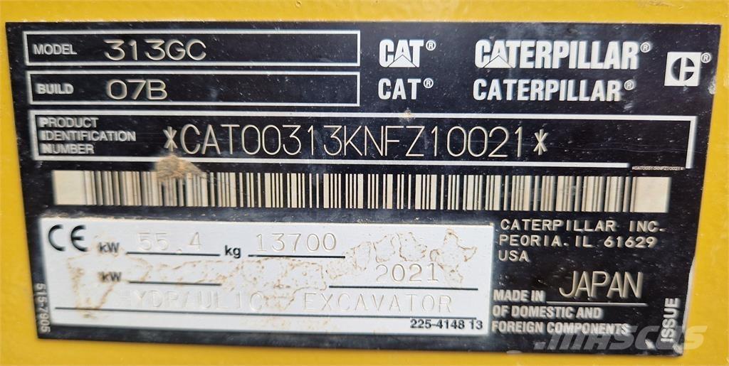 CAT 313GC 履带挖掘机