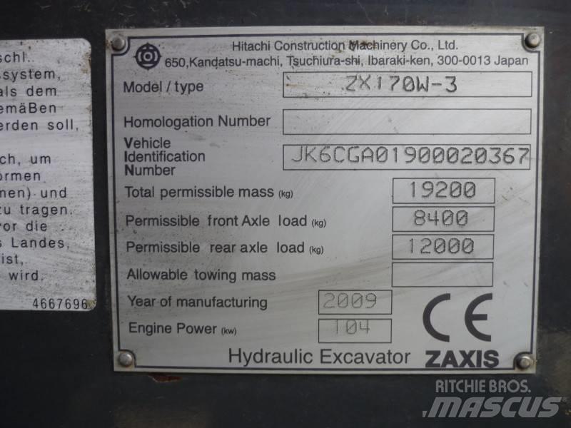 Hitachi ZX170W-3 轮式挖掘机