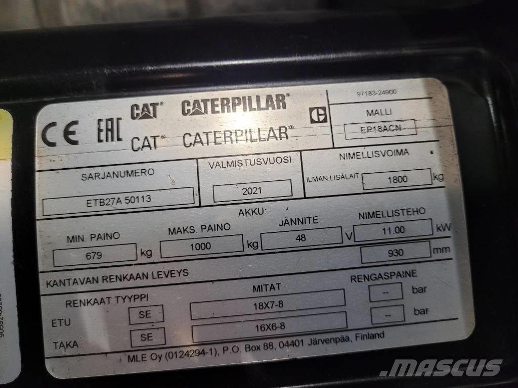 CAT EP18 ACN 电动叉车